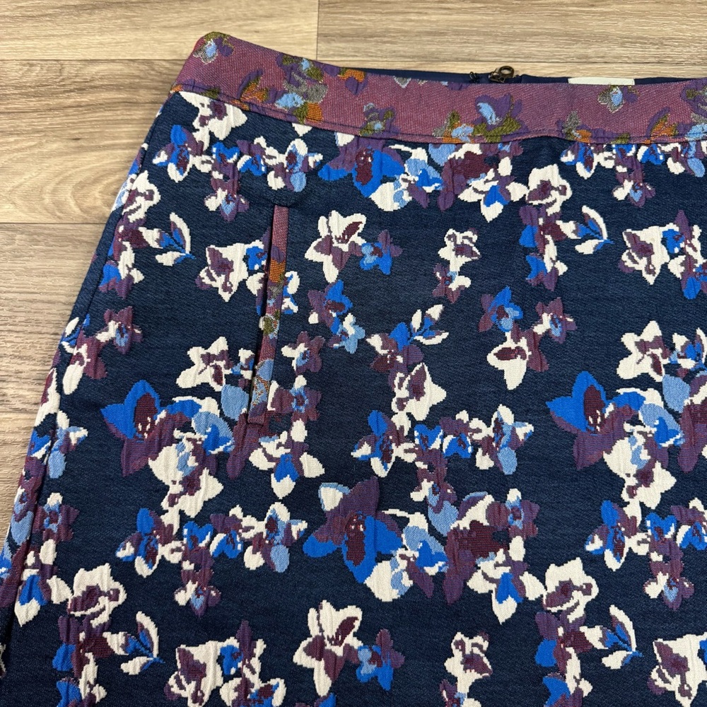 Anthropologie Maeve Cardana Floral Mini Skirt Size 14 - Picture 2 of 7